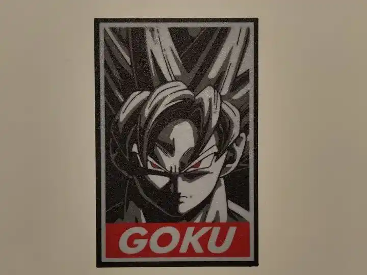 Goku wall art (plate)