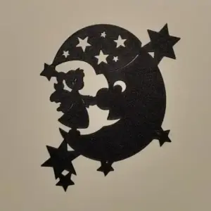 Hada with moon wall art