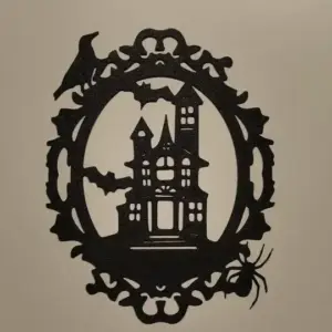 Halloween house wall art