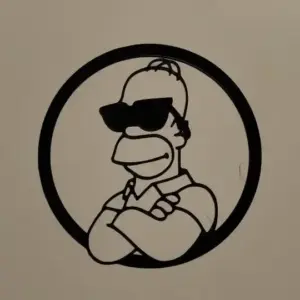 Homer simpson wall art