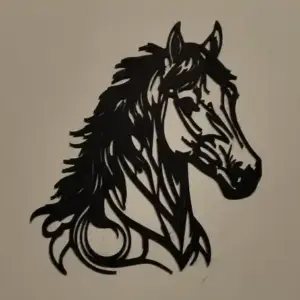 Horse head silhouette
