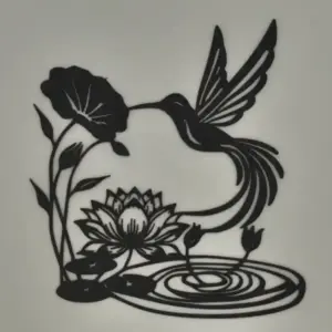 Hummingbird silhouette