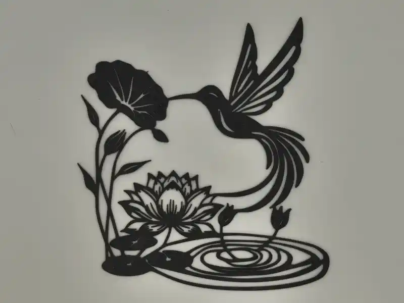 Hummingbird silhouette