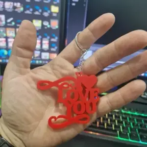 I Love You Keychain