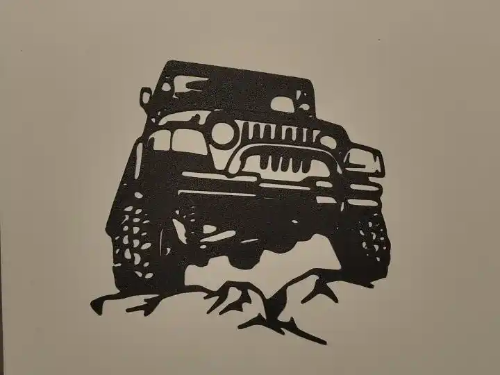 Jeep wrangler wall art