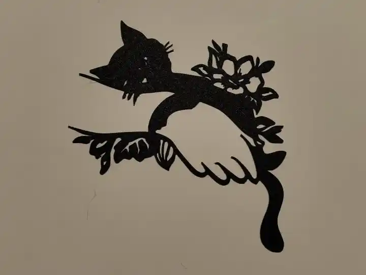 Kitten on hand wall art