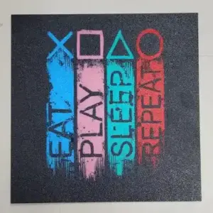 Logo playstation wall art