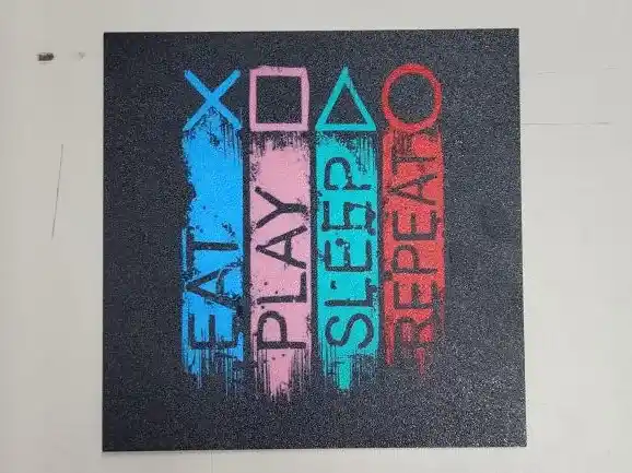 Logo playstation wall art