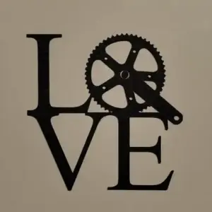 Love bike wall art