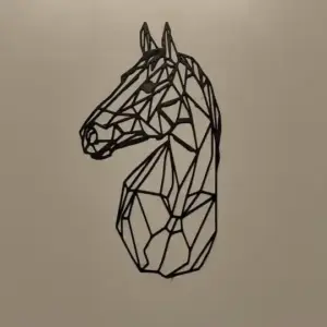 Lowpoly horse wall art