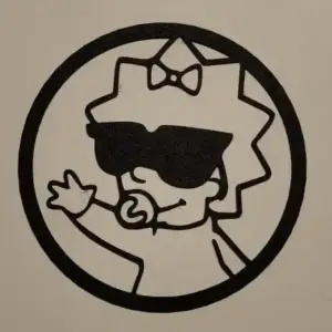 Maggie simpson wall art