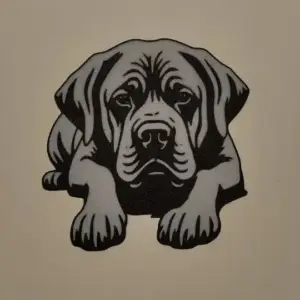 Mastiff dog wall art