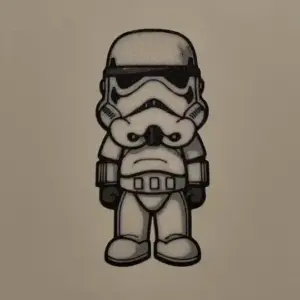 Mini stormtrooper wall art