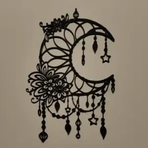 Moon ornament wall art