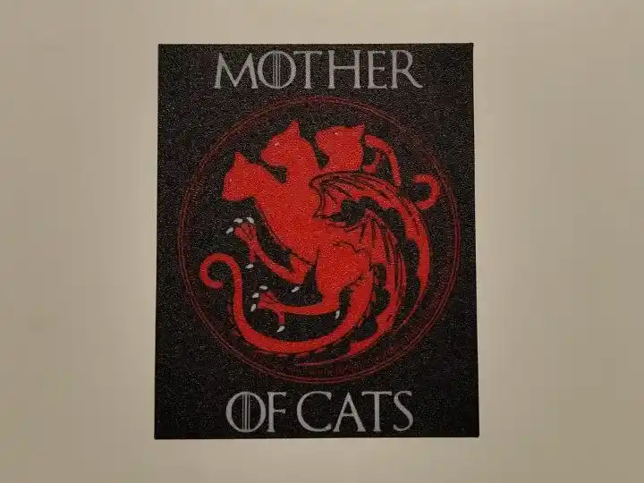 Mother of cats wall art