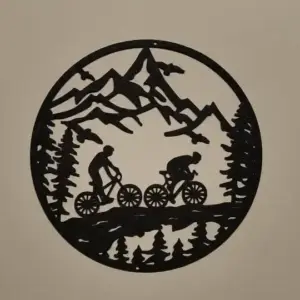 Mountain bike wall art