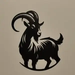 Mountain goat wall art