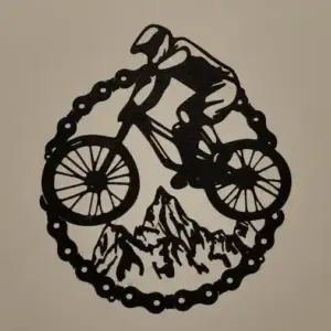 Mountainbike wall art
