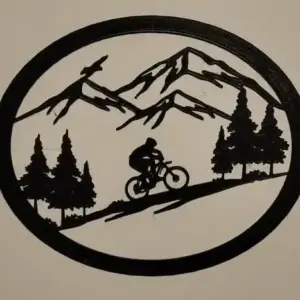 Mountainbiker wall art