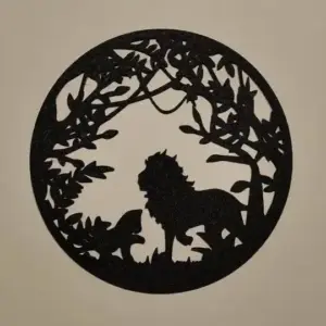 Mufasa and simba wall art