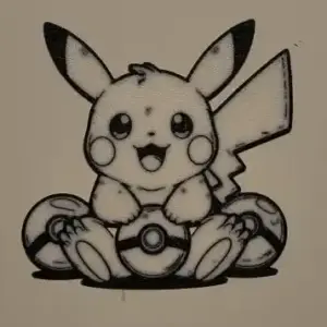 Pokemon pikachu wall art