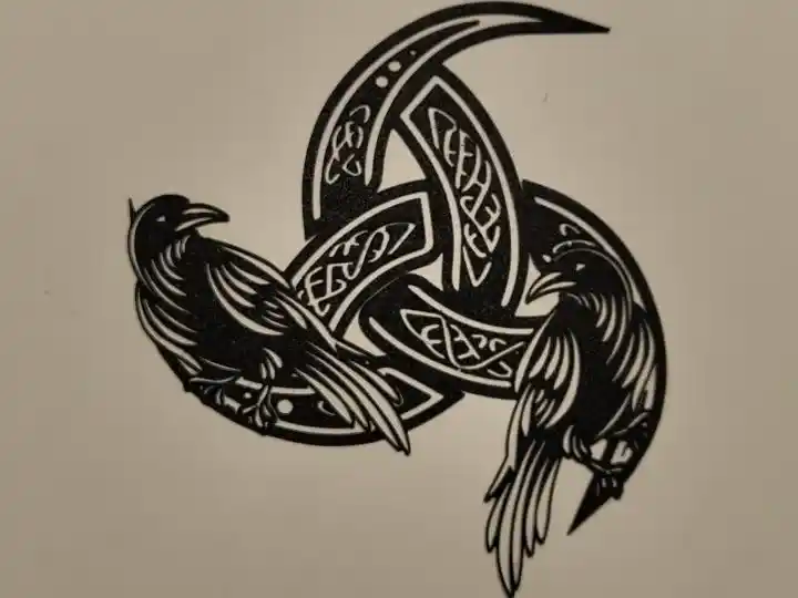 Raven celtic rune