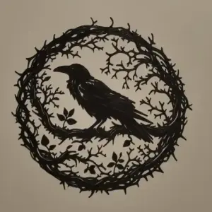 Raven wall art