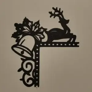 Reindeer with bell door corner