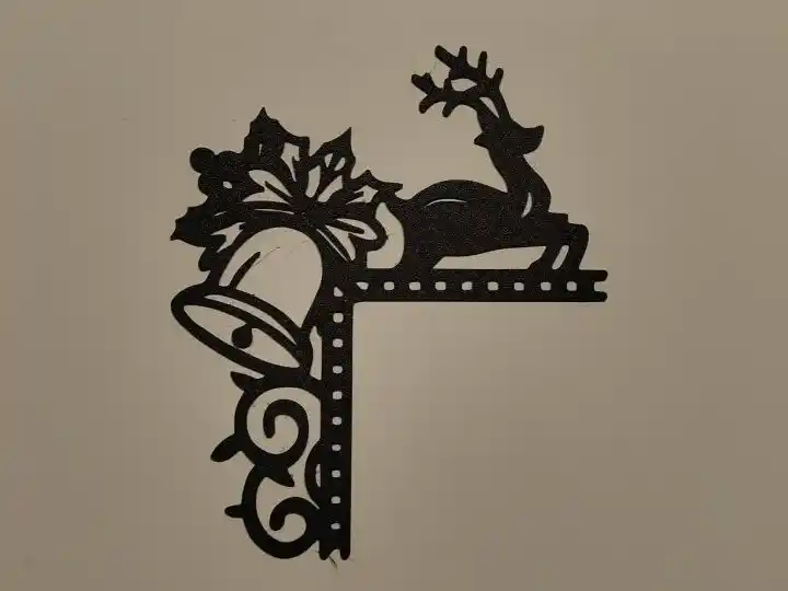 Reindeer with bell door corner