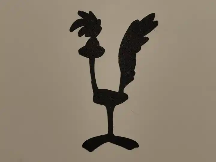 Roadrunner silhouette wall art