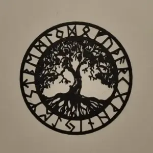 Rune tree of life wall art