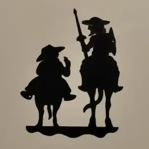 Sancho and quijote wall art