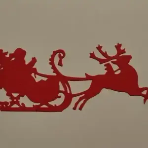 Santaclaus on sleigh wall art