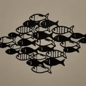 School of fish wall art