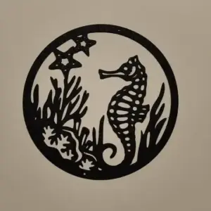 Sea horse wall art