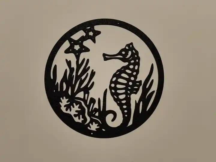Sea horse wall art