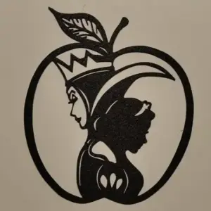 Snow white silhouette