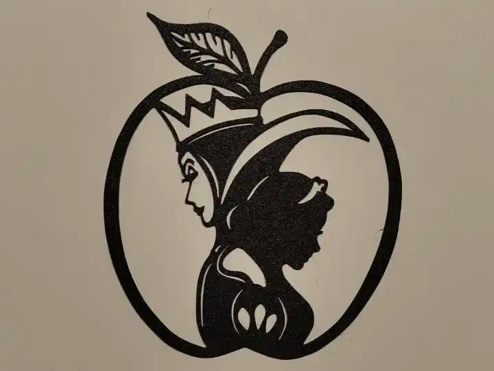 Snow white silhouette