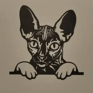 Sphynx cat wall art