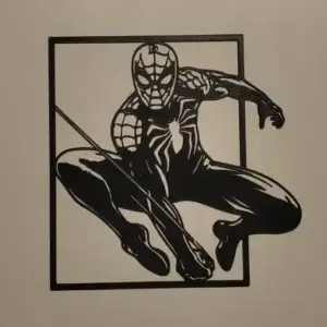 Spiderman jumping wall art