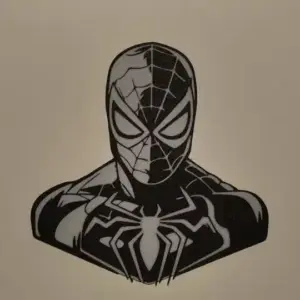 Spiderman plate wall art