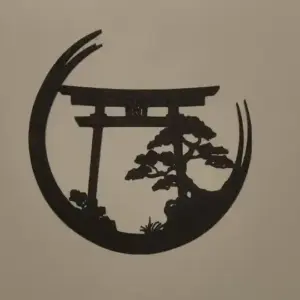 Torii gate wall art