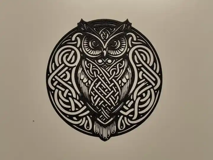 Trival owl (buho trival) wall art