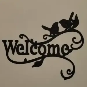 Welcome wall art