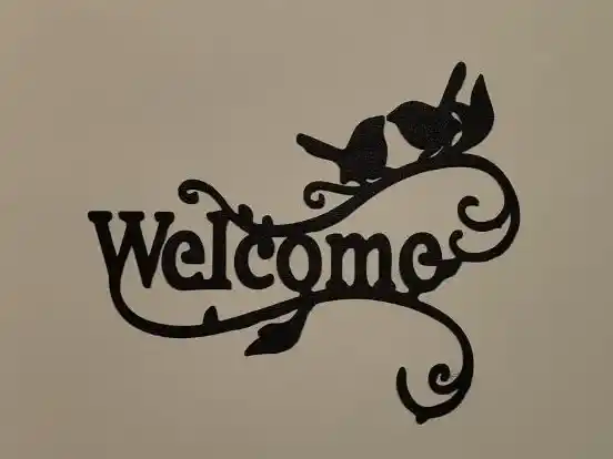 Welcome wall art