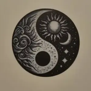 Yin and yang coaster