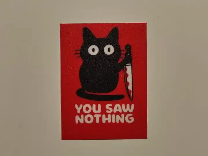 You saw nothing poster wall art